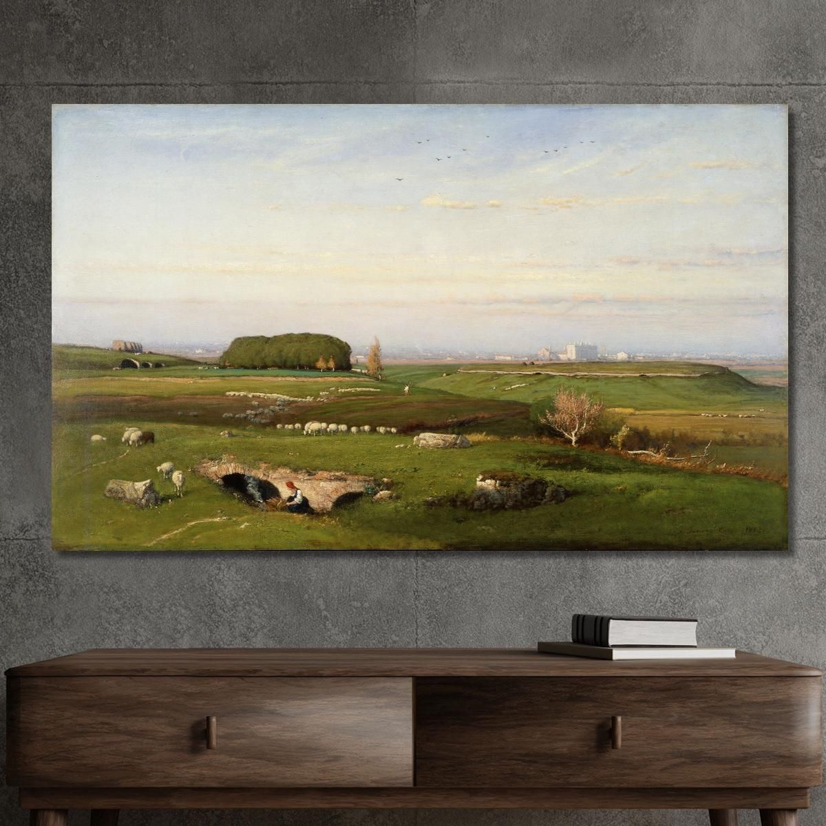 In The Roman Campagna George Inness gin40 canvas print 