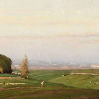 In The Roman Campagna George Inness gin40 canvas print