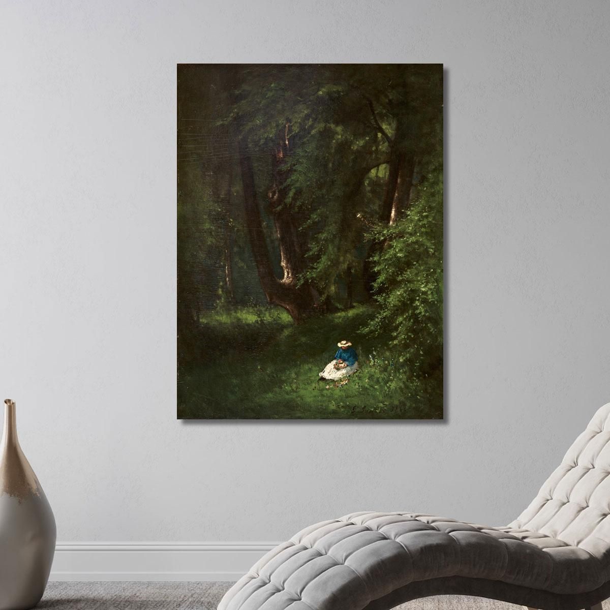 In The Woods George Inness gin41 canvas print 