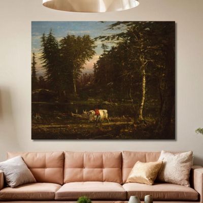 In The Adirondacks George Inness gin42 canvas print 