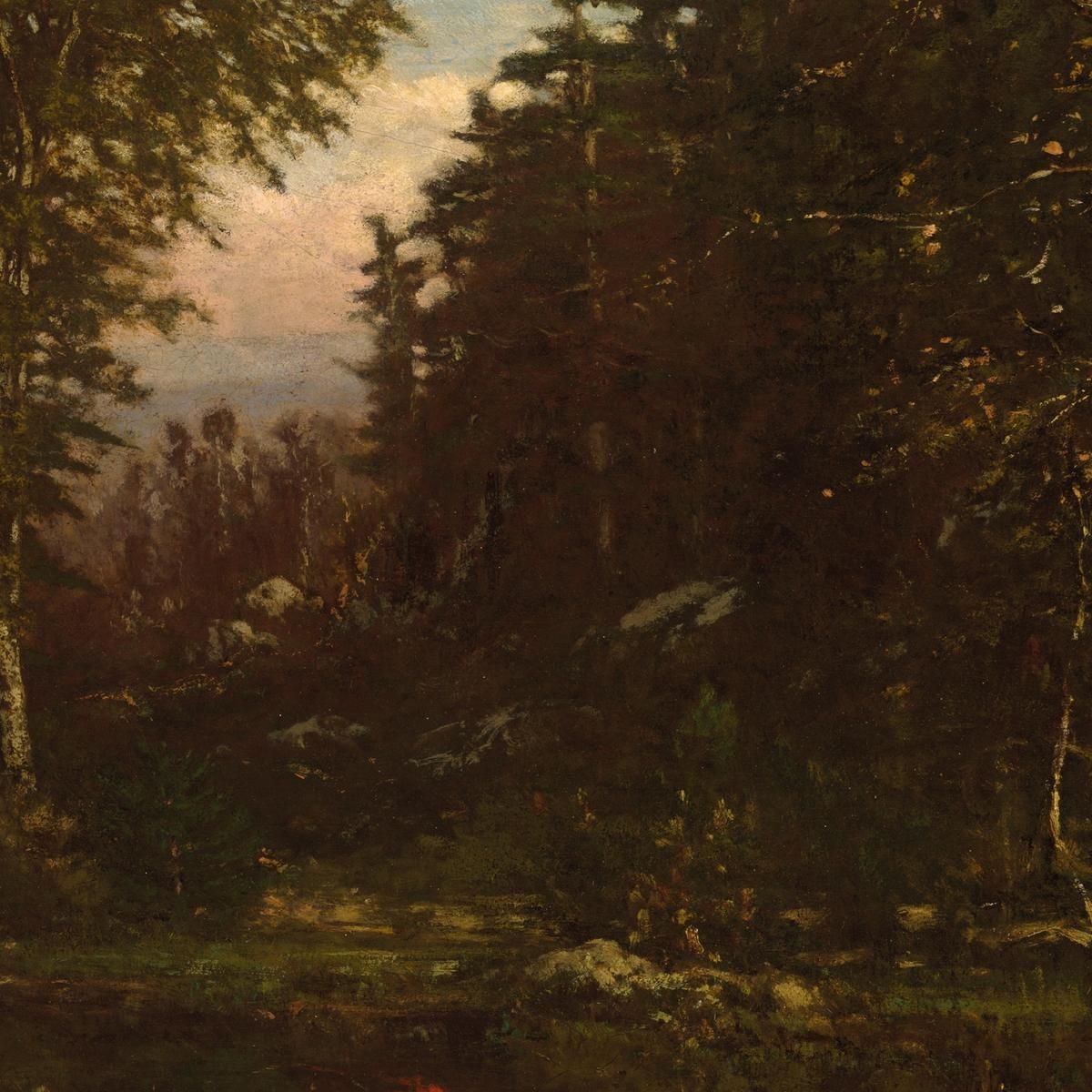 In The Adirondacks George Inness gin42 canvas print