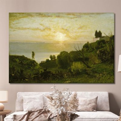 Lake Albano George Inness gin43 canvas print 