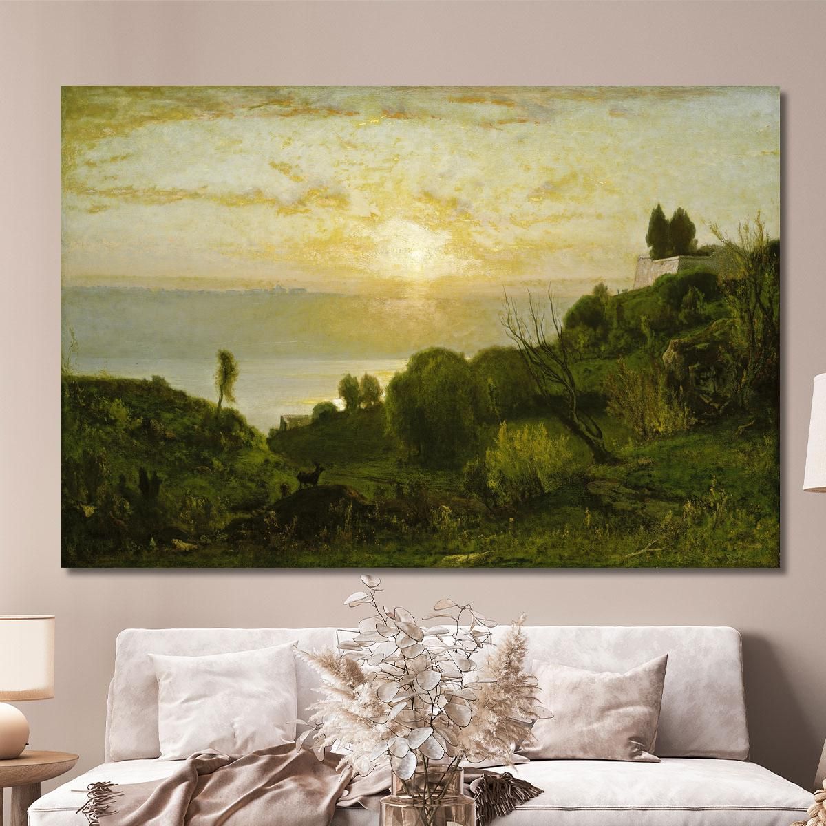 Lake Albano George Inness gin43 canvas print 