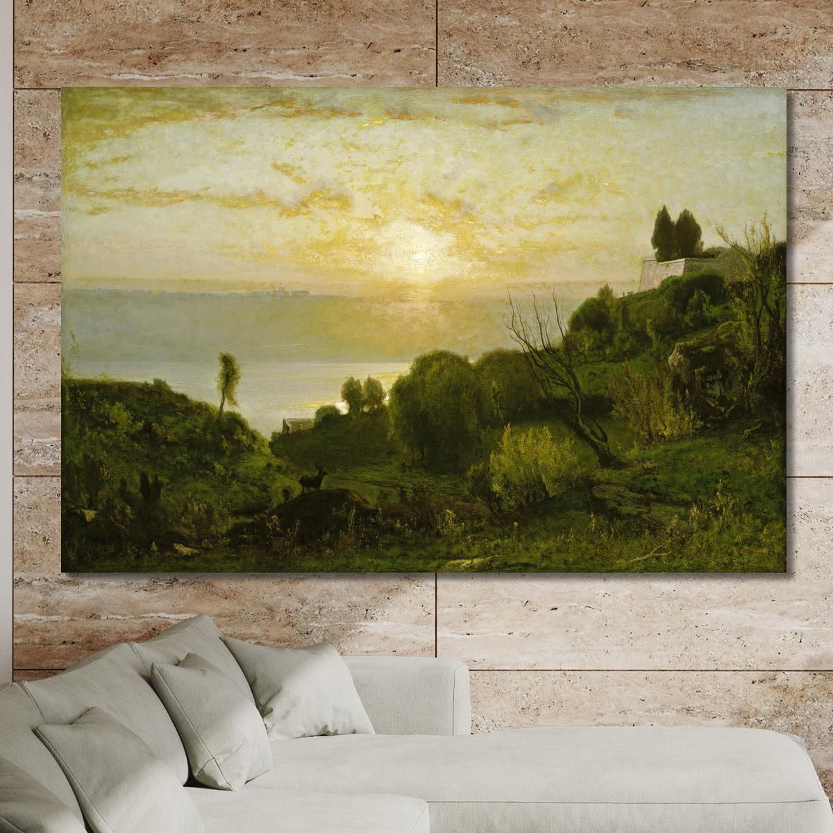 Lake Albano George Inness gin43 canvas print 