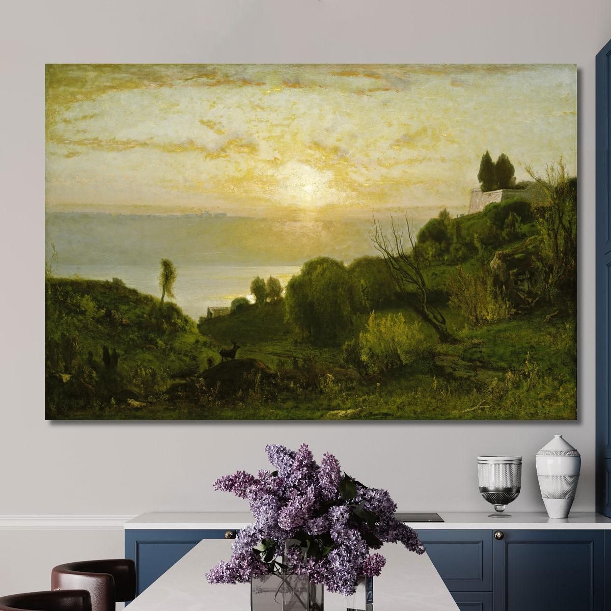 Lake Albano George Inness gin43 canvas print 