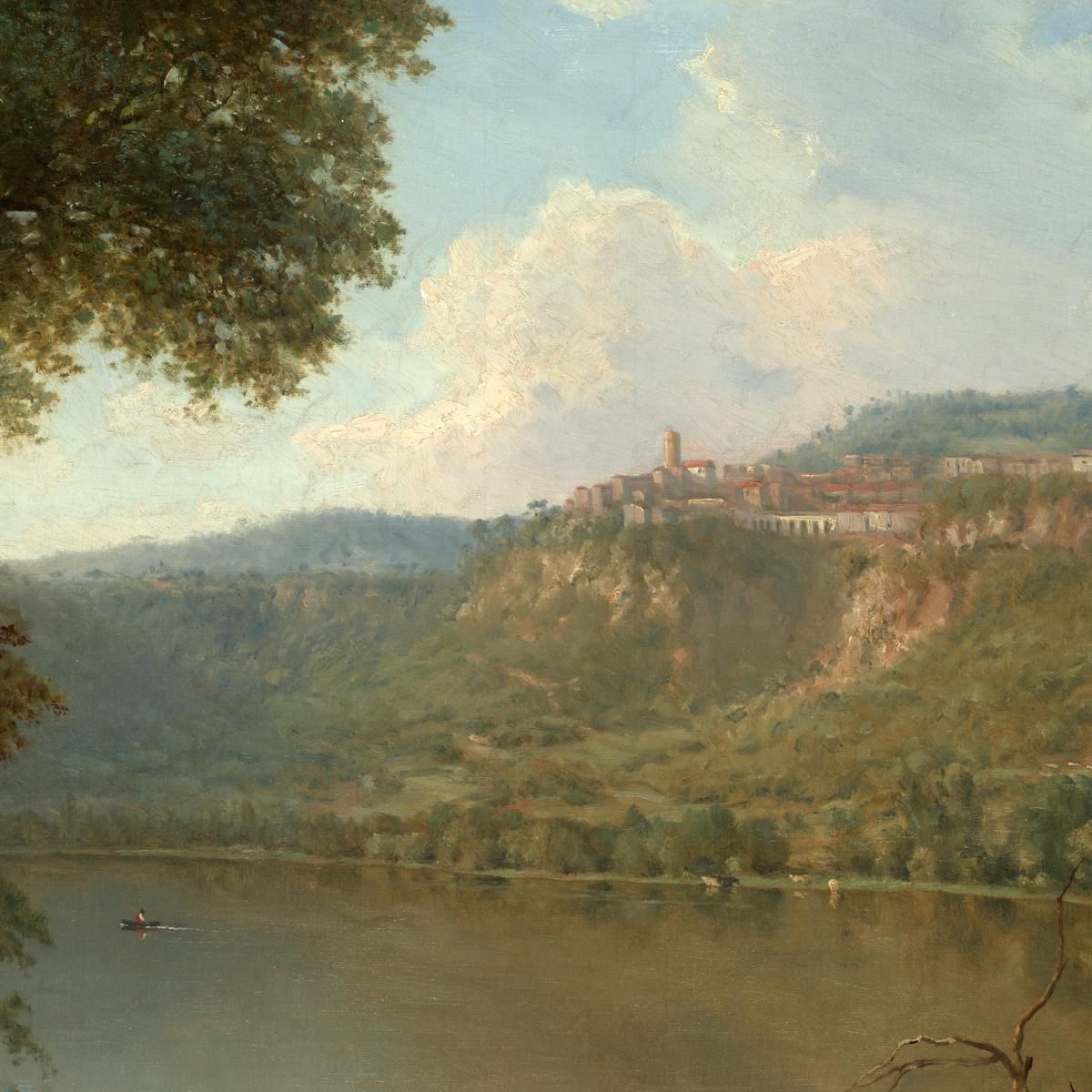 Lake Nemi George Inness gin44 canvas print