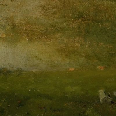 Landscape: Cattle In Storm George Inness gin45 canvas print