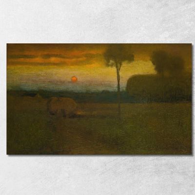 Landscape: Evening Landscape George Inness gin46 canvas print 