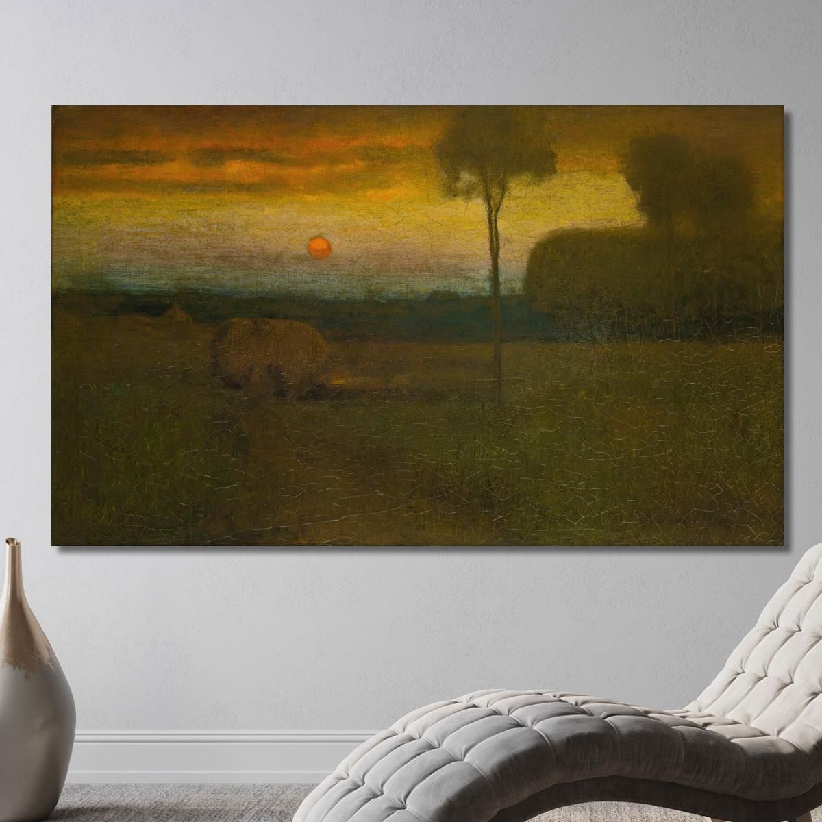 Landscape: Evening Landscape George Inness gin46 canvas print 