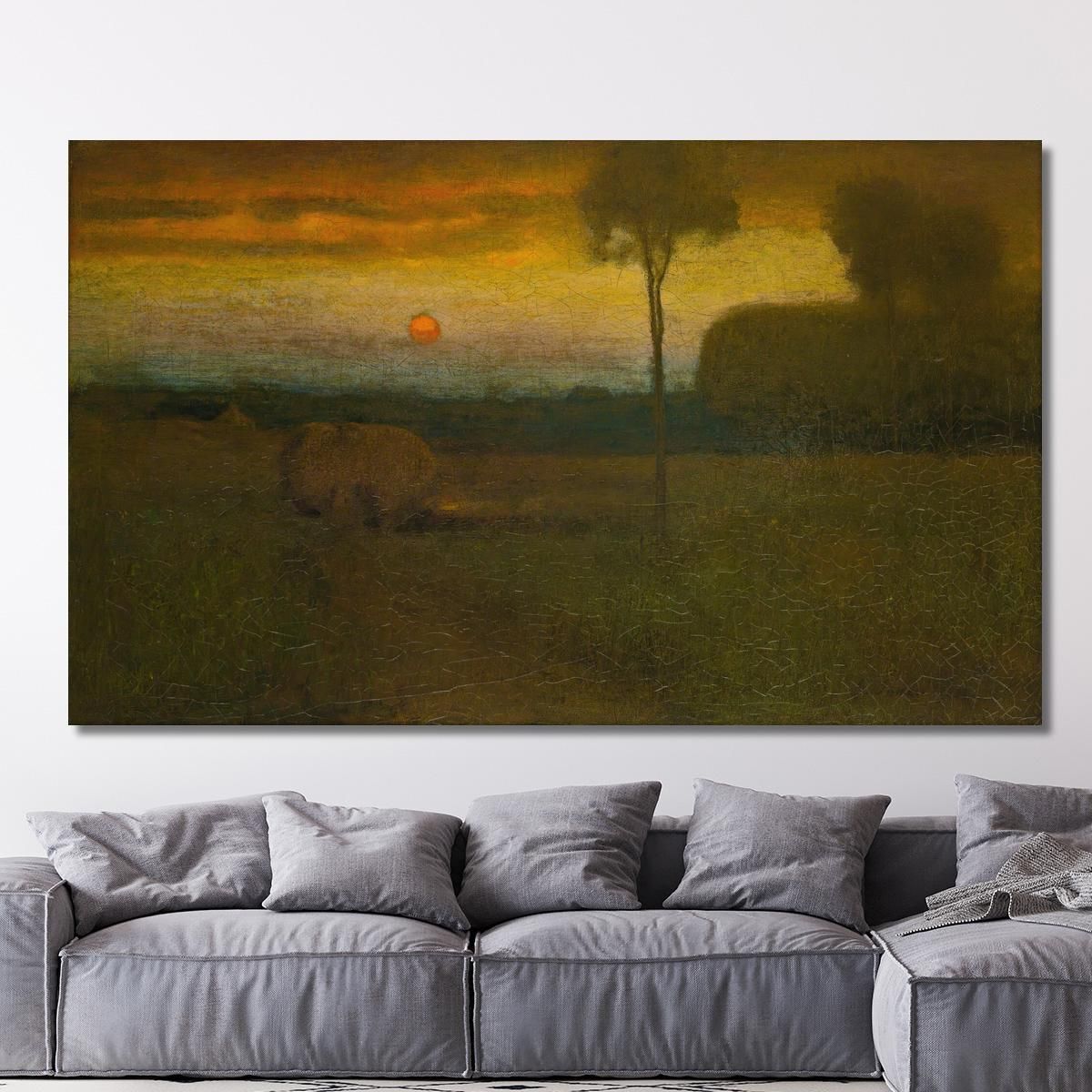 Landscape: Evening Landscape George Inness gin46 canvas print 