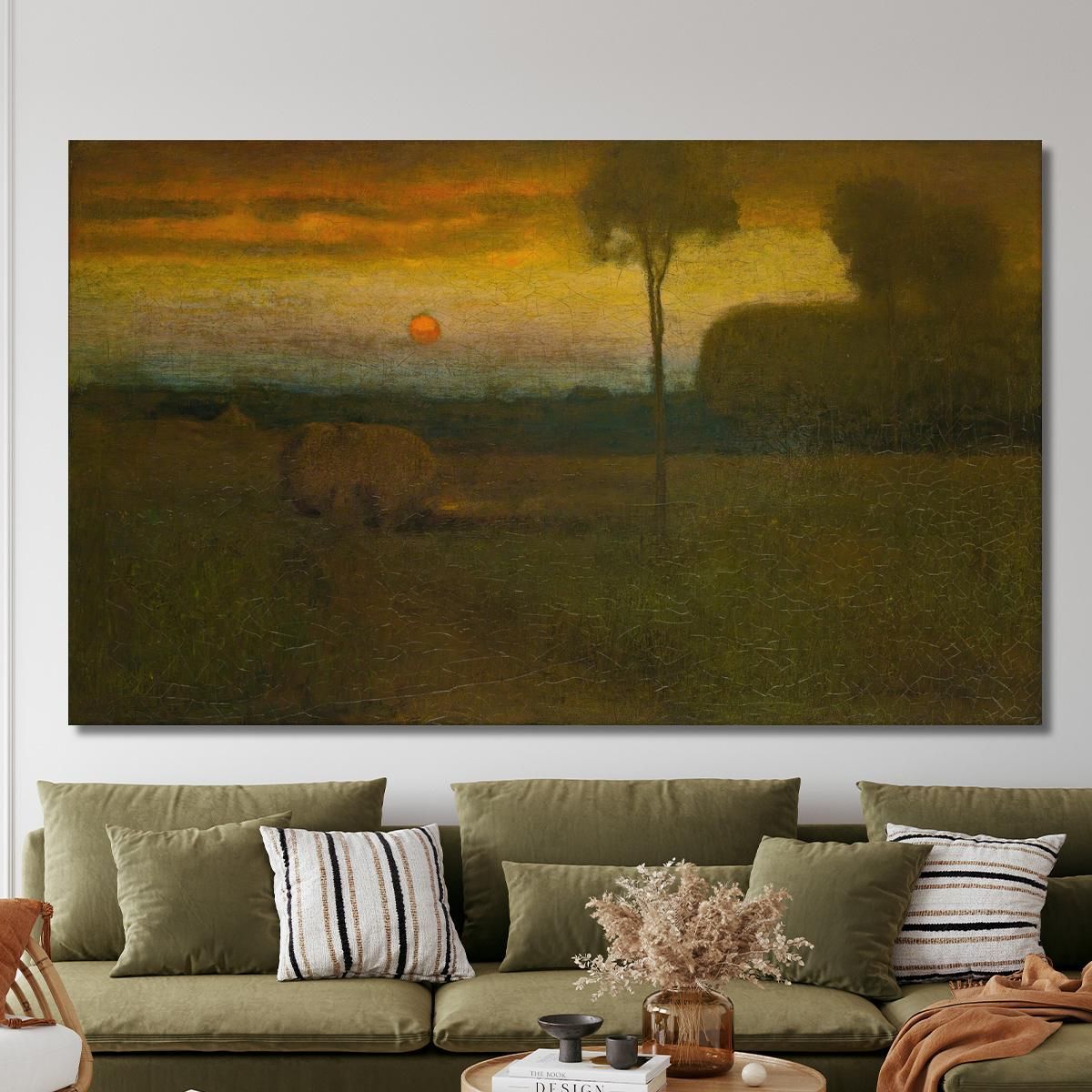 Landscape: Evening Landscape George Inness gin46 canvas print 