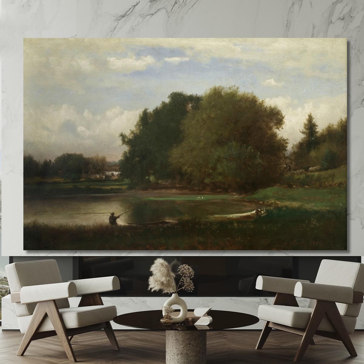 Landscape 5 George Inness gin50 canvas print 
