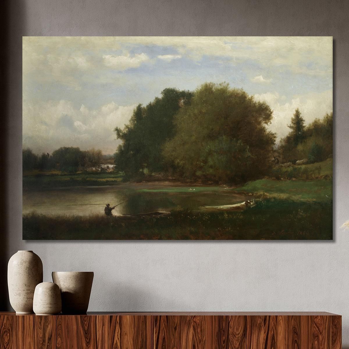 Landscape 5 George Inness gin50 canvas print 
