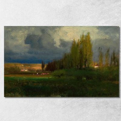 Landscape Study George Inness gin52 canvas print 