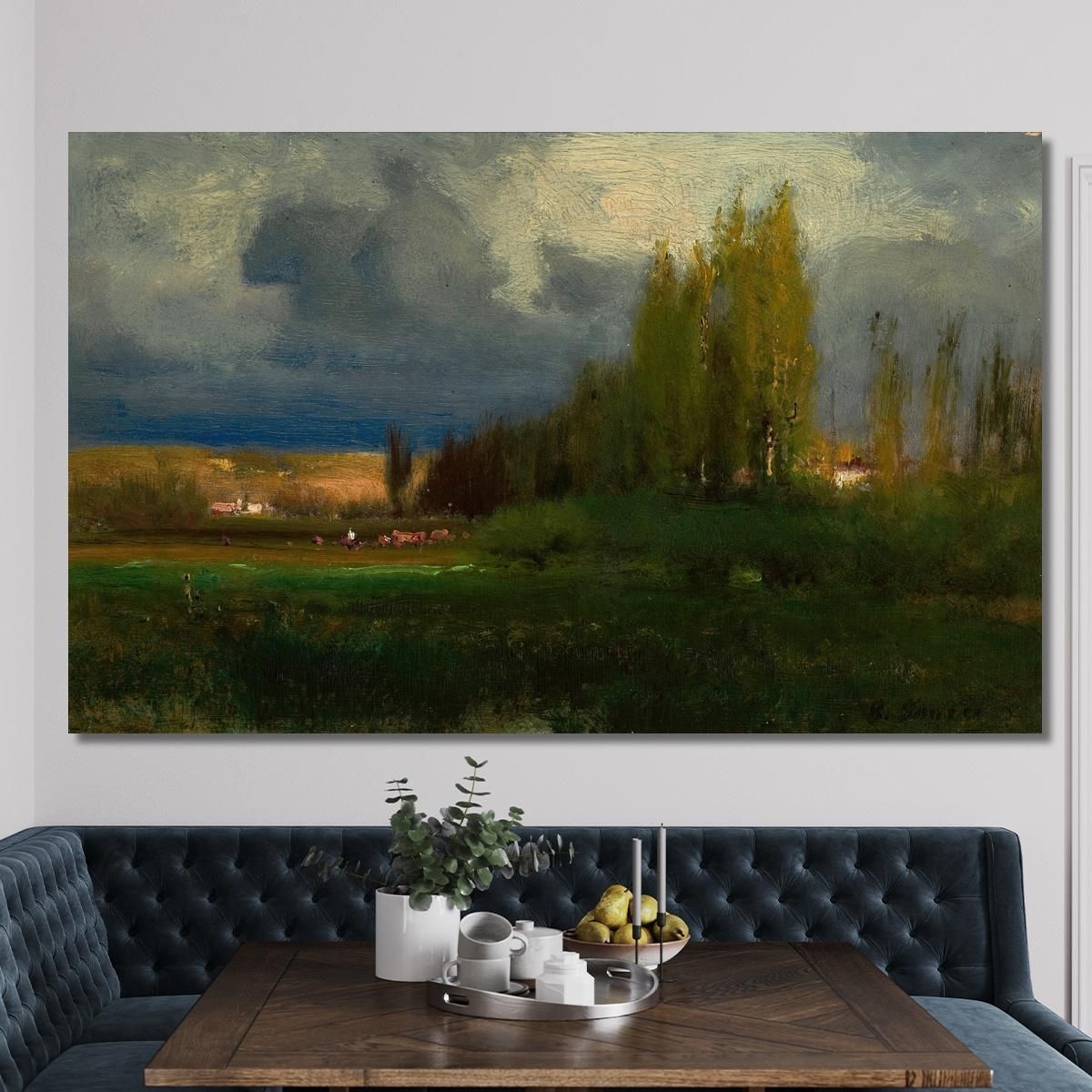 Landscape Study George Inness gin52 canvas print 