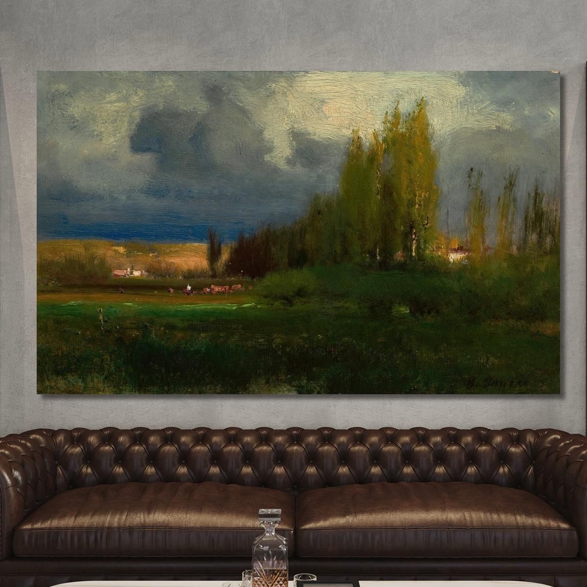 Landscape Study George Inness gin52 canvas print 