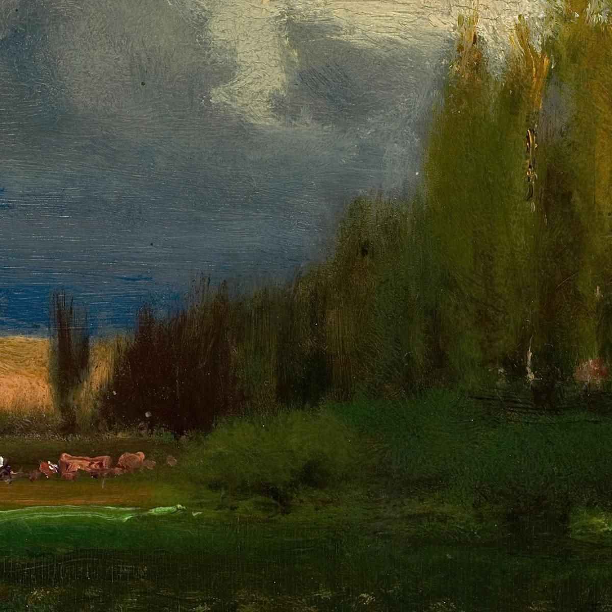 Landscape Study George Inness gin52 canvas print