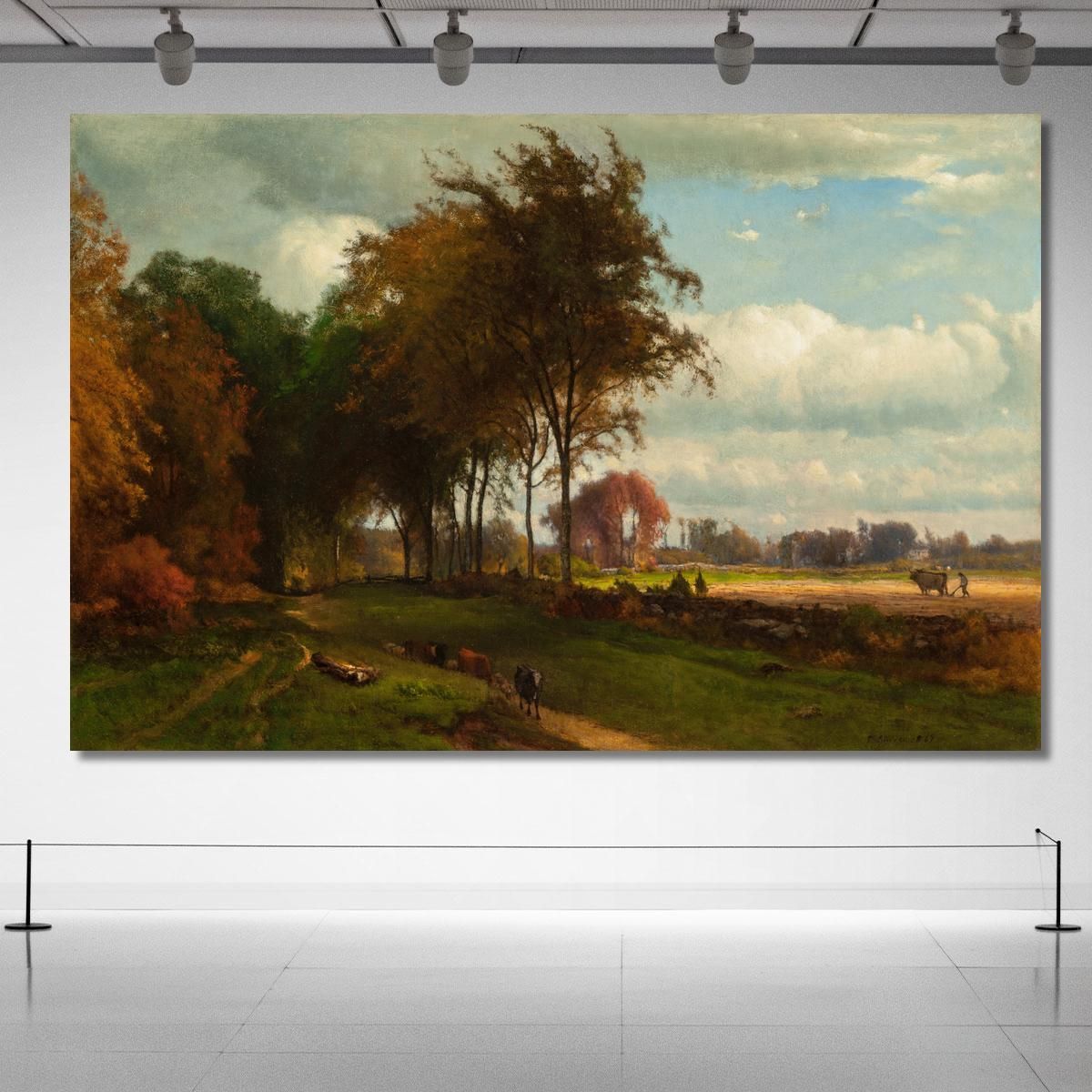 Landscape With Cattle George Inness gin53 canvas print 