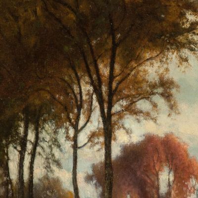 Landscape With Cattle George Inness gin53 canvas print