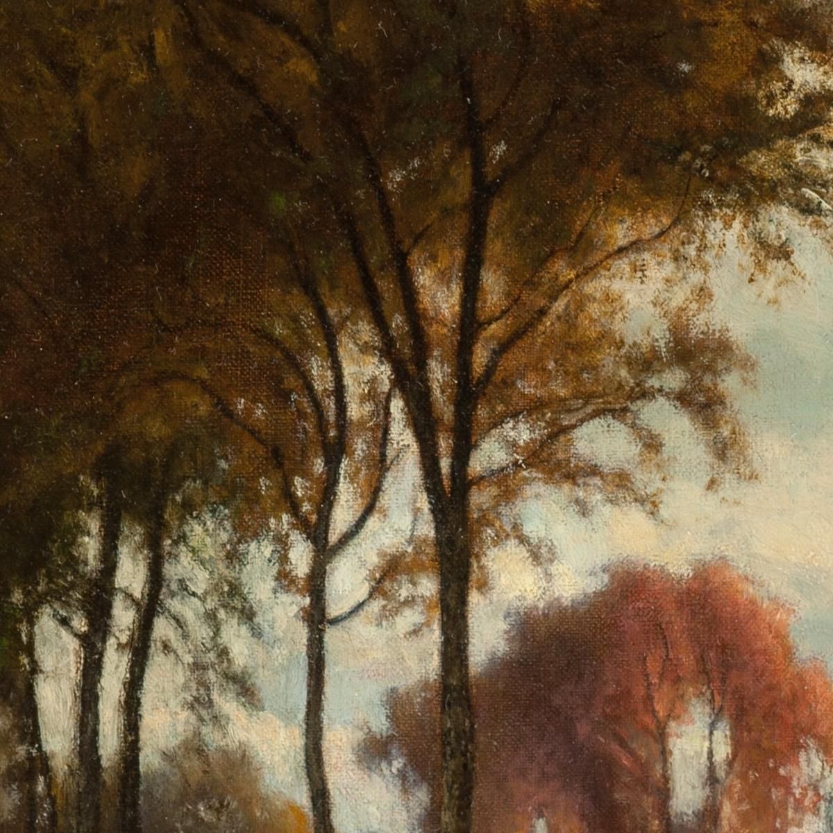 Landscape With Cattle George Inness gin53 canvas print