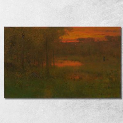 Landscape Sunset George Inness gin55 canvas print 