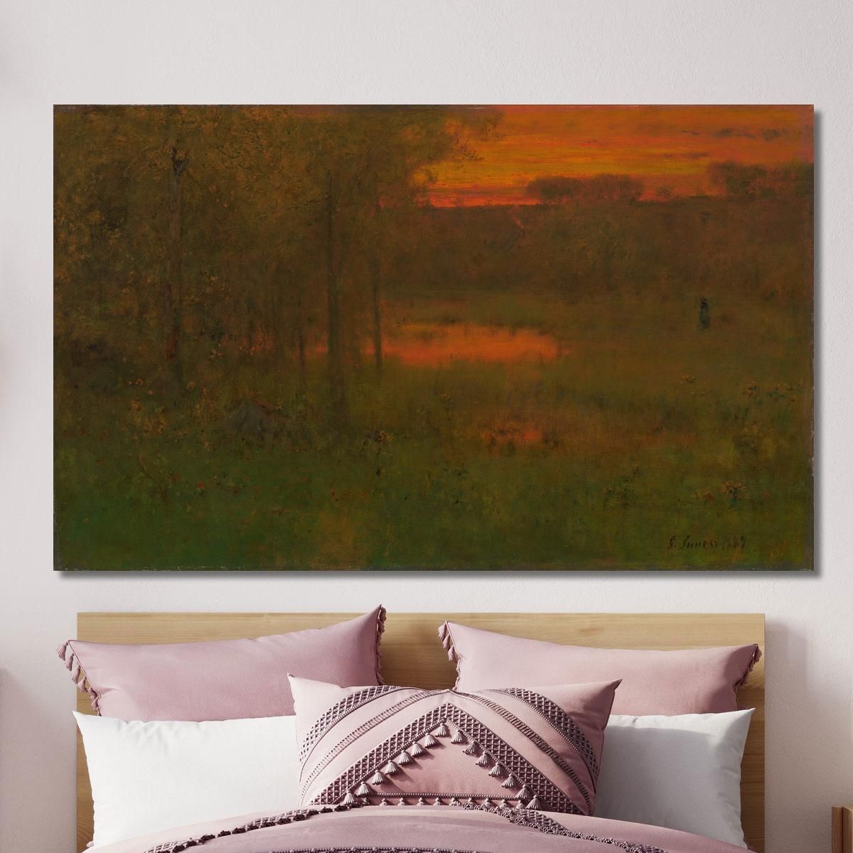 Landscape Sunset George Inness gin55 canvas print 