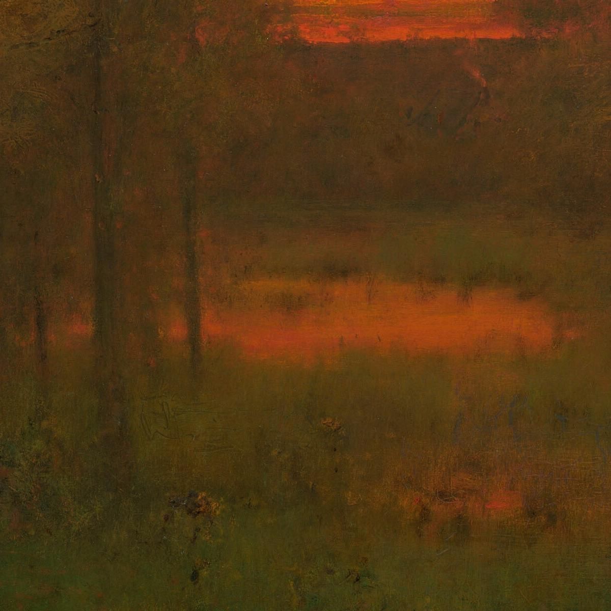 Landscape Sunset George Inness gin55 canvas print