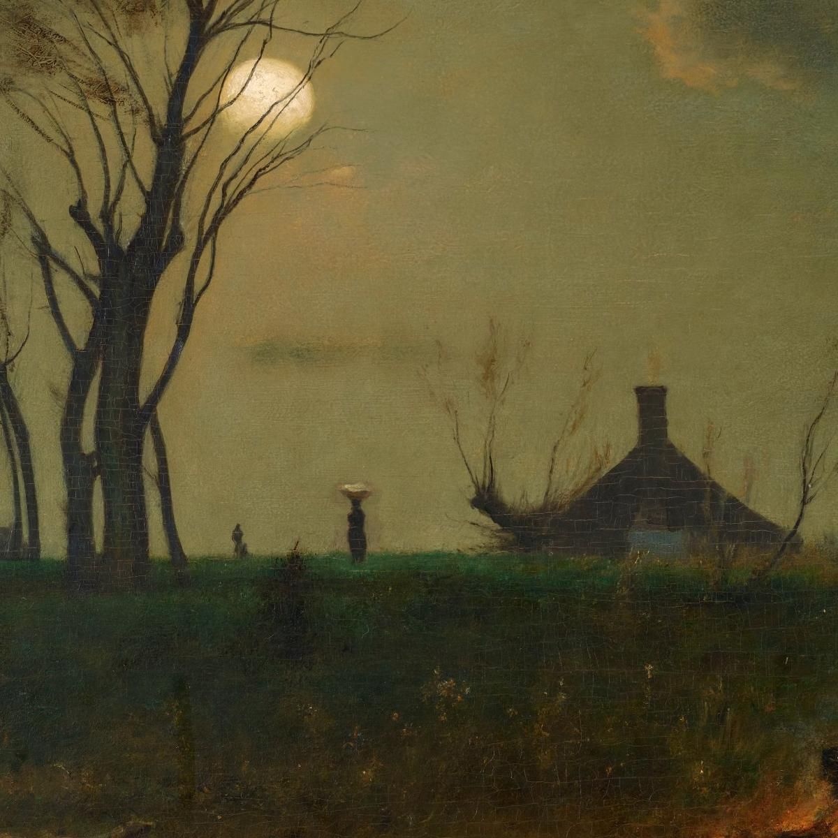Moonlight In Virginia George Inness gin61 canvas print
