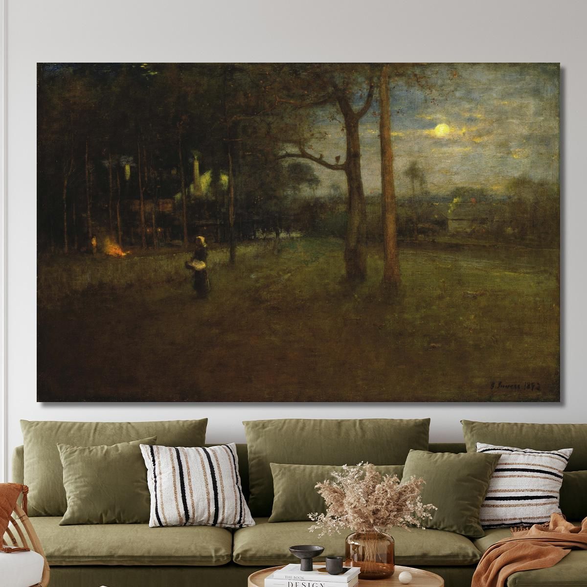 Moonlight Tarpon Springs George Inness gin62 canvas print 
