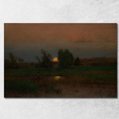 Moonrise George Inness gin64 canvas print 