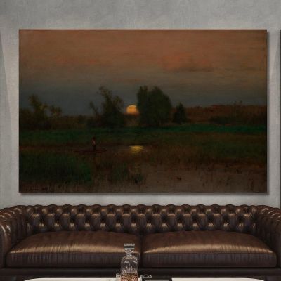 Moonrise George Inness gin64 canvas print 