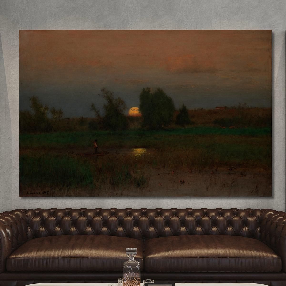 Moonrise George Inness gin64 canvas print 