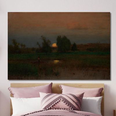 Moonrise George Inness gin64 canvas print 