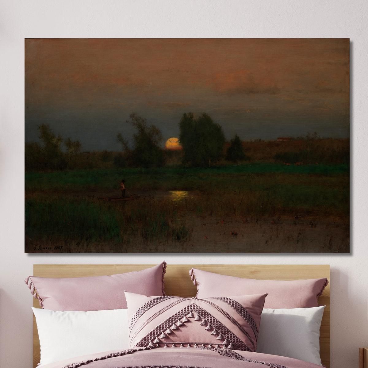 Moonrise George Inness gin64 canvas print 