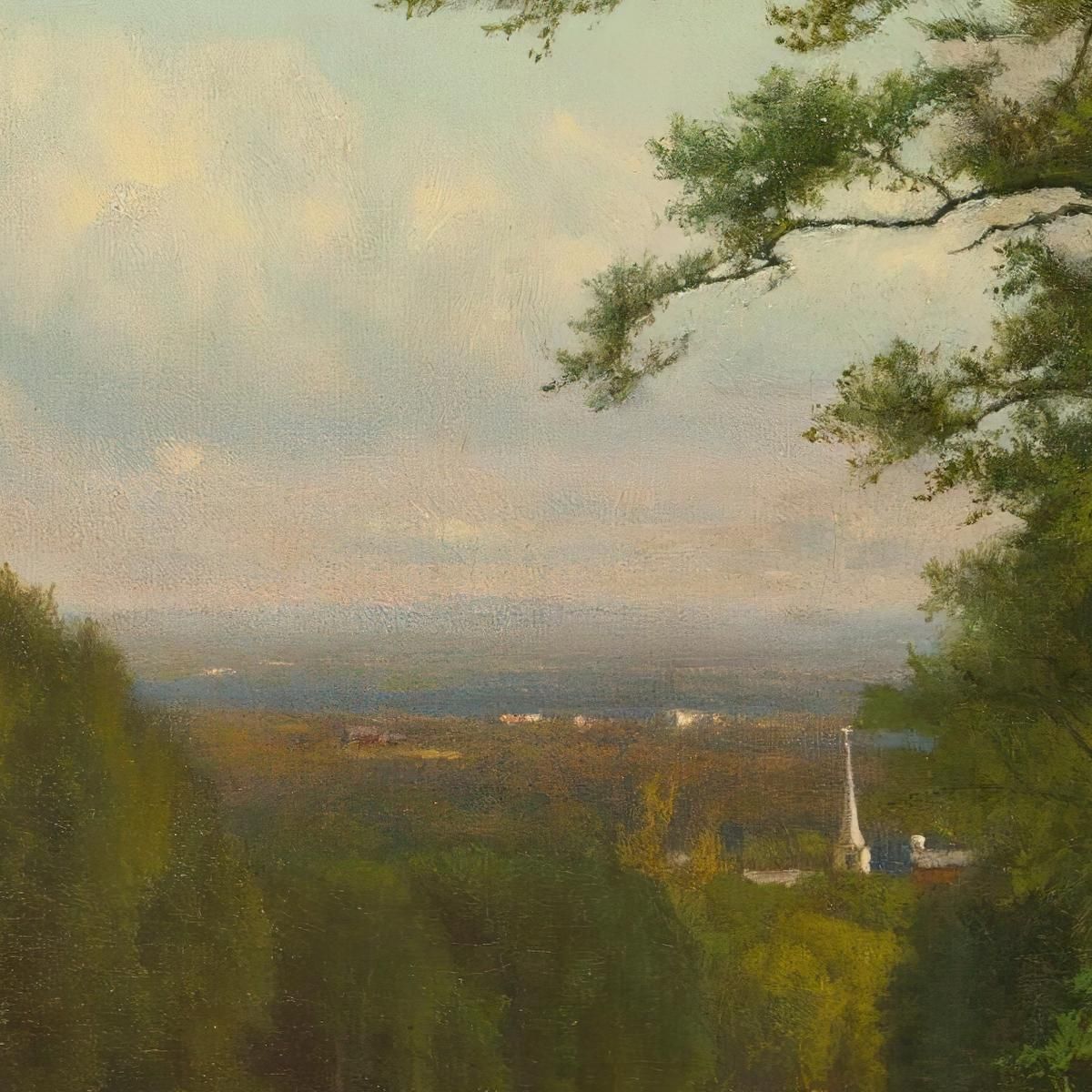 Near Leeds New York George Inness gin65 canvas print