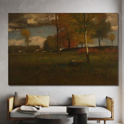 Near The Village October George Inness gin66 canvas print 