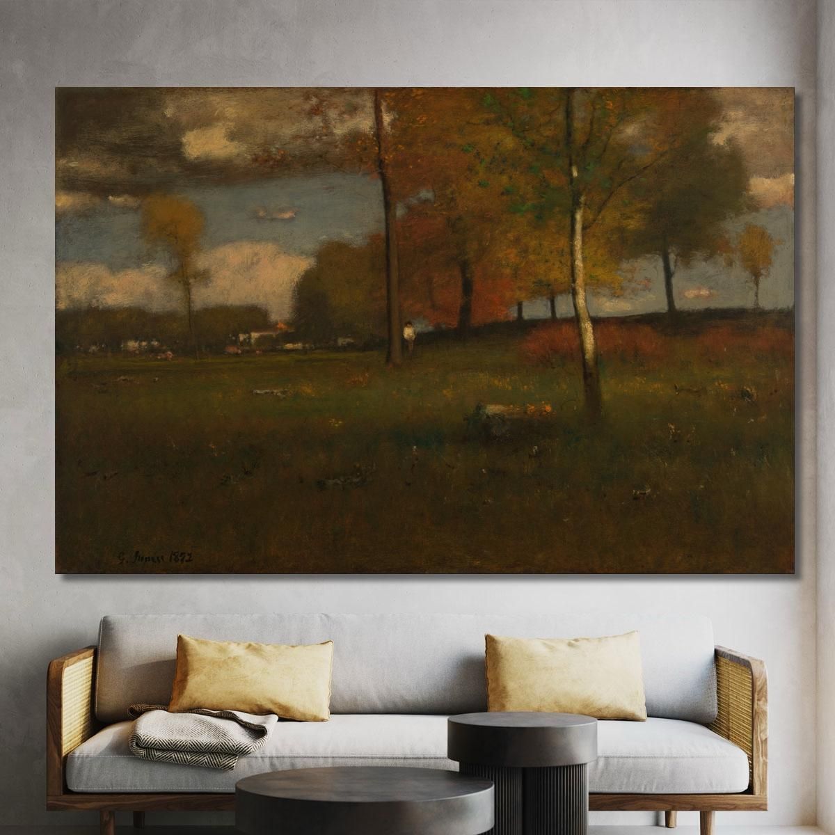 Near The Village October George Inness gin66 canvas print 