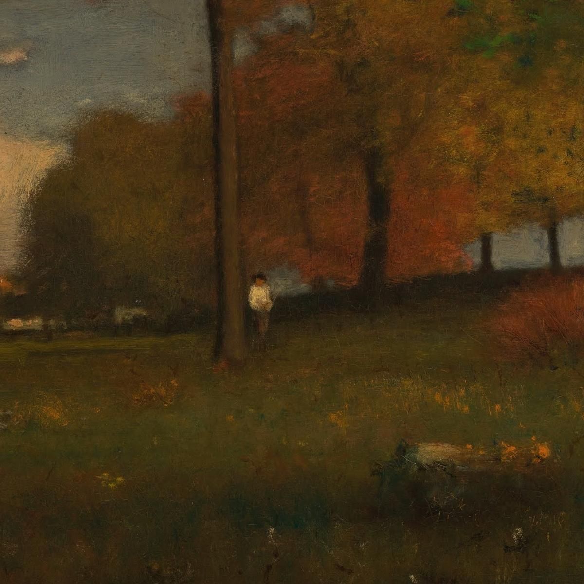 Near The Village October George Inness gin66 canvas print