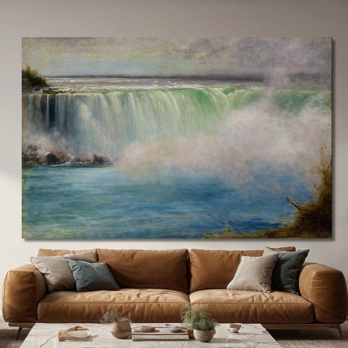 Niagara Falls George Inness gin67 canvas print 