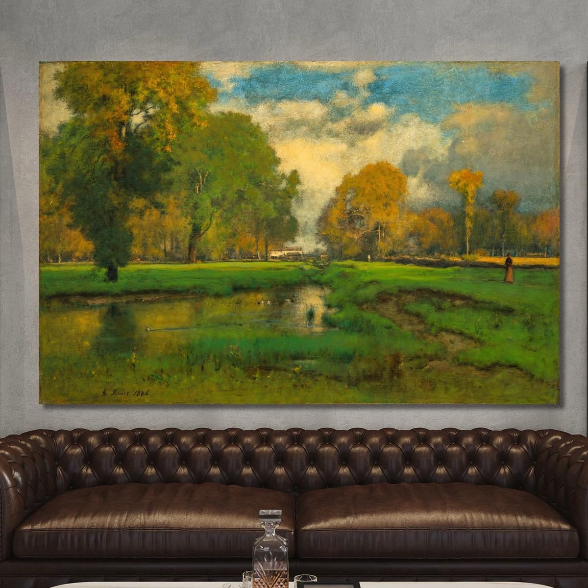 October George Inness gin69 canvas print 