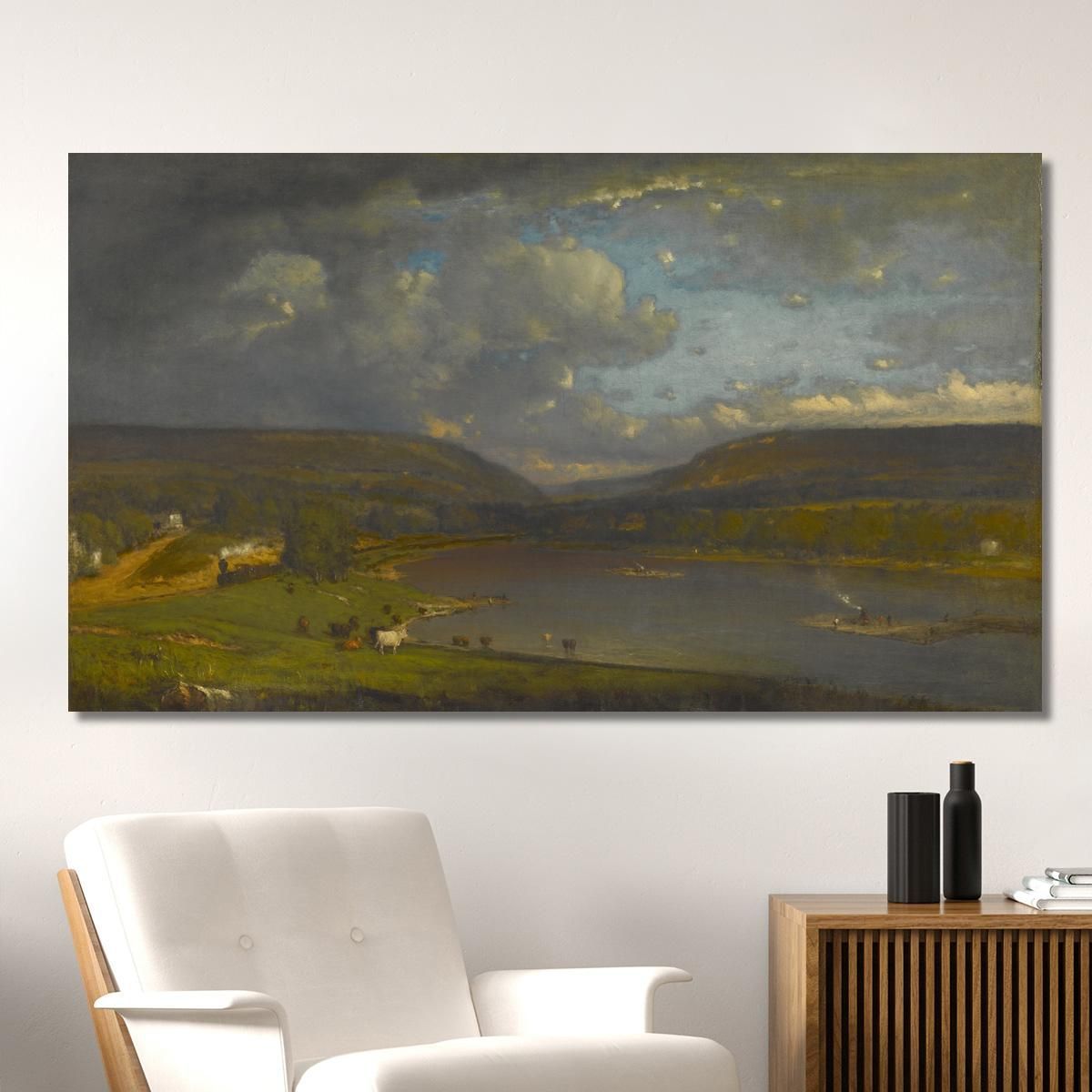 On The Delaware River George Inness gin71 canvas print 
