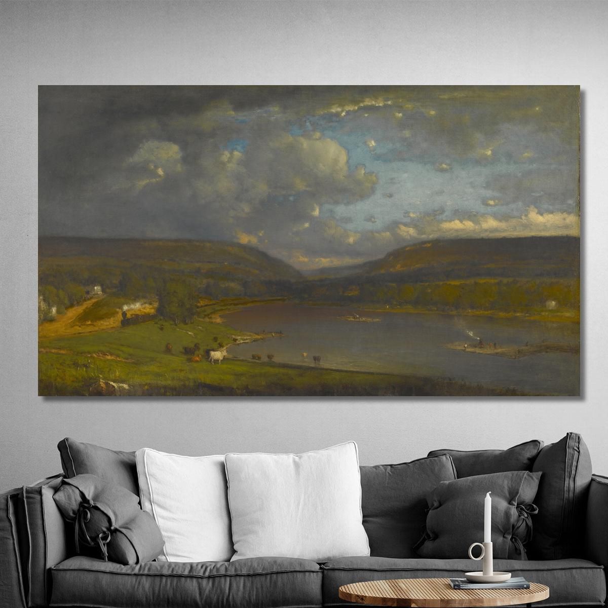 On The Delaware River George Inness gin71 canvas print 