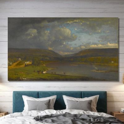 On The Delaware River George Inness gin71 canvas print 