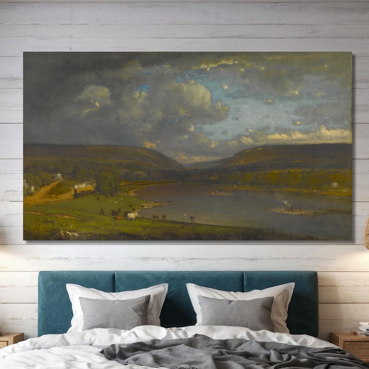 On The Delaware River George Inness gin71 canvas print 