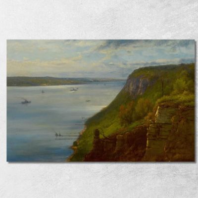 Palisades On The Hudson George Inness gin73 canvas print 