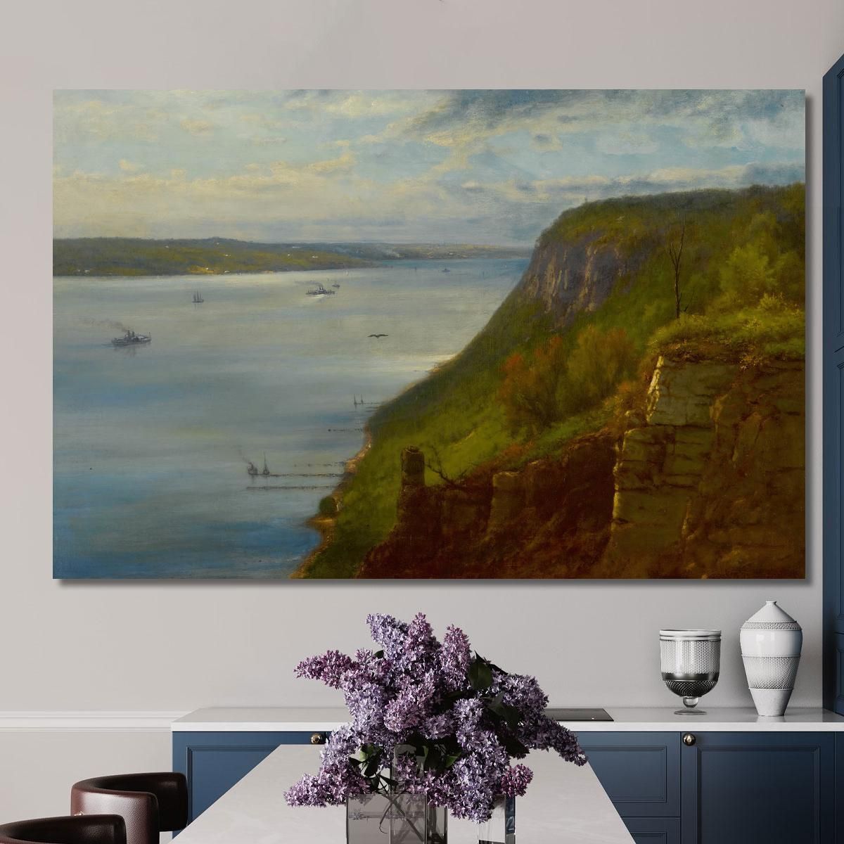 Palisades On The Hudson George Inness gin73 canvas print 