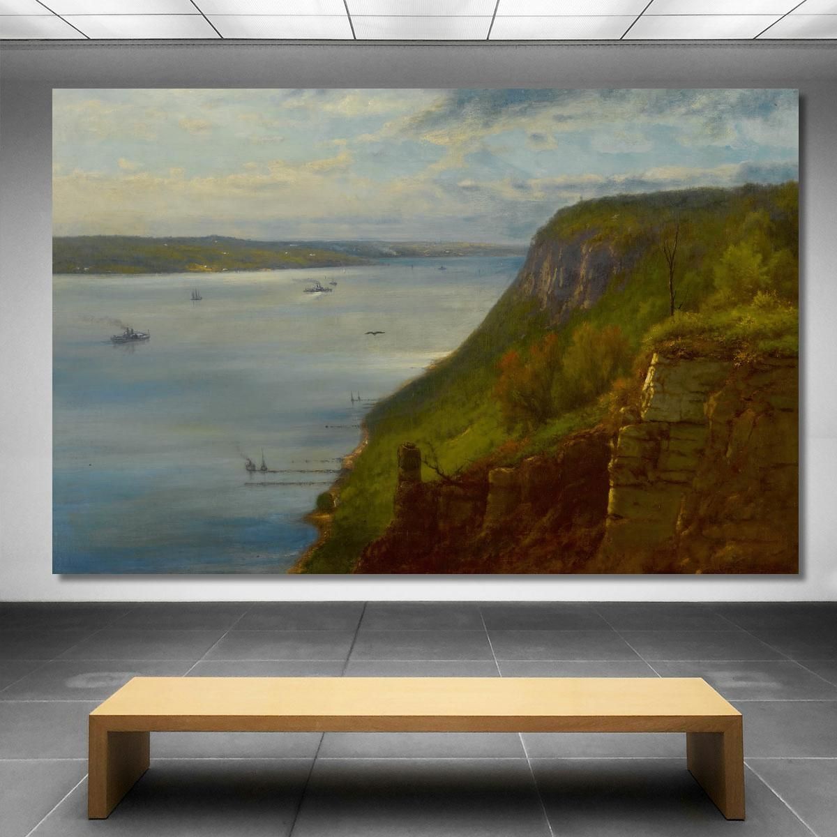 Palisades On The Hudson George Inness gin73 canvas print 