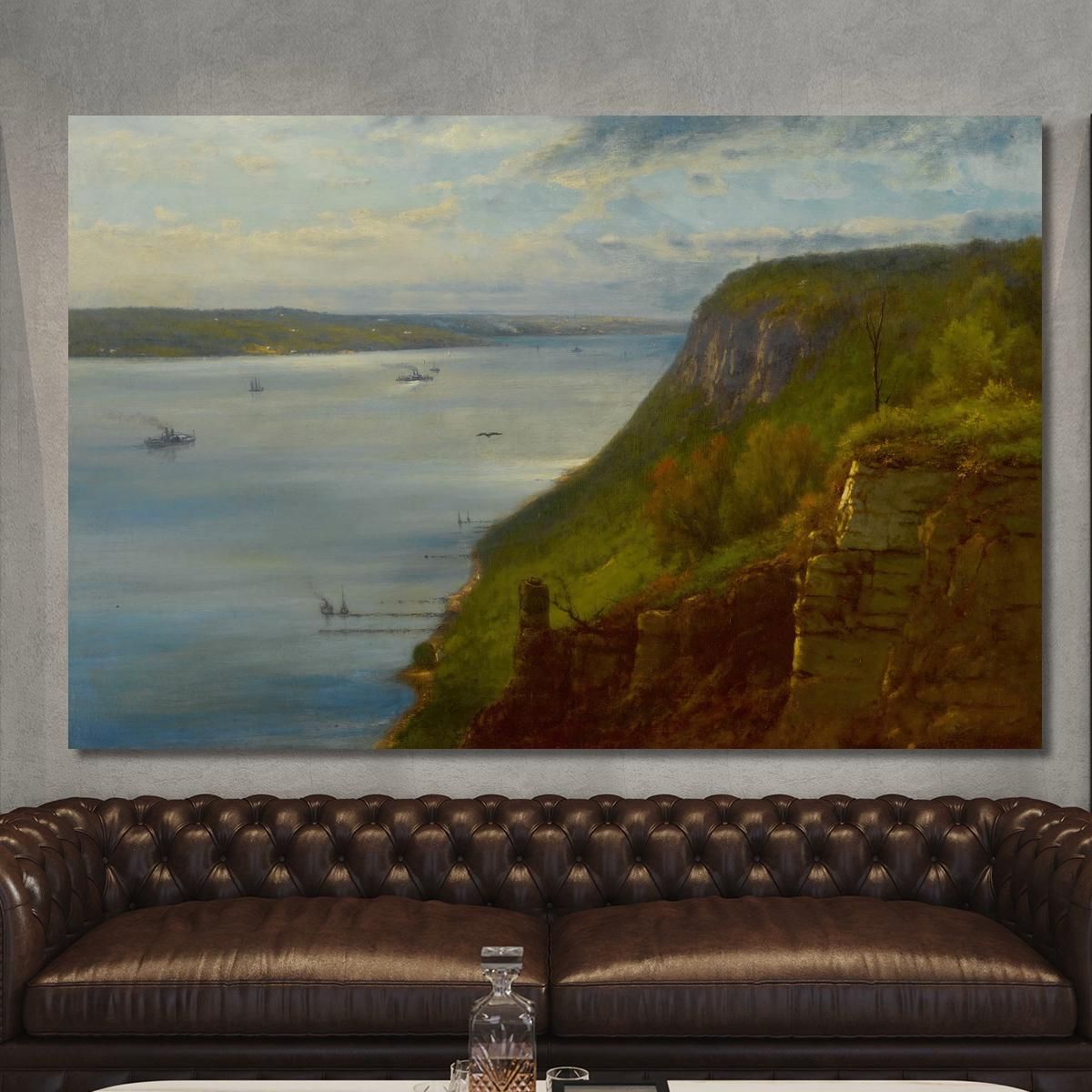 Palisades On The Hudson George Inness gin73 canvas print 