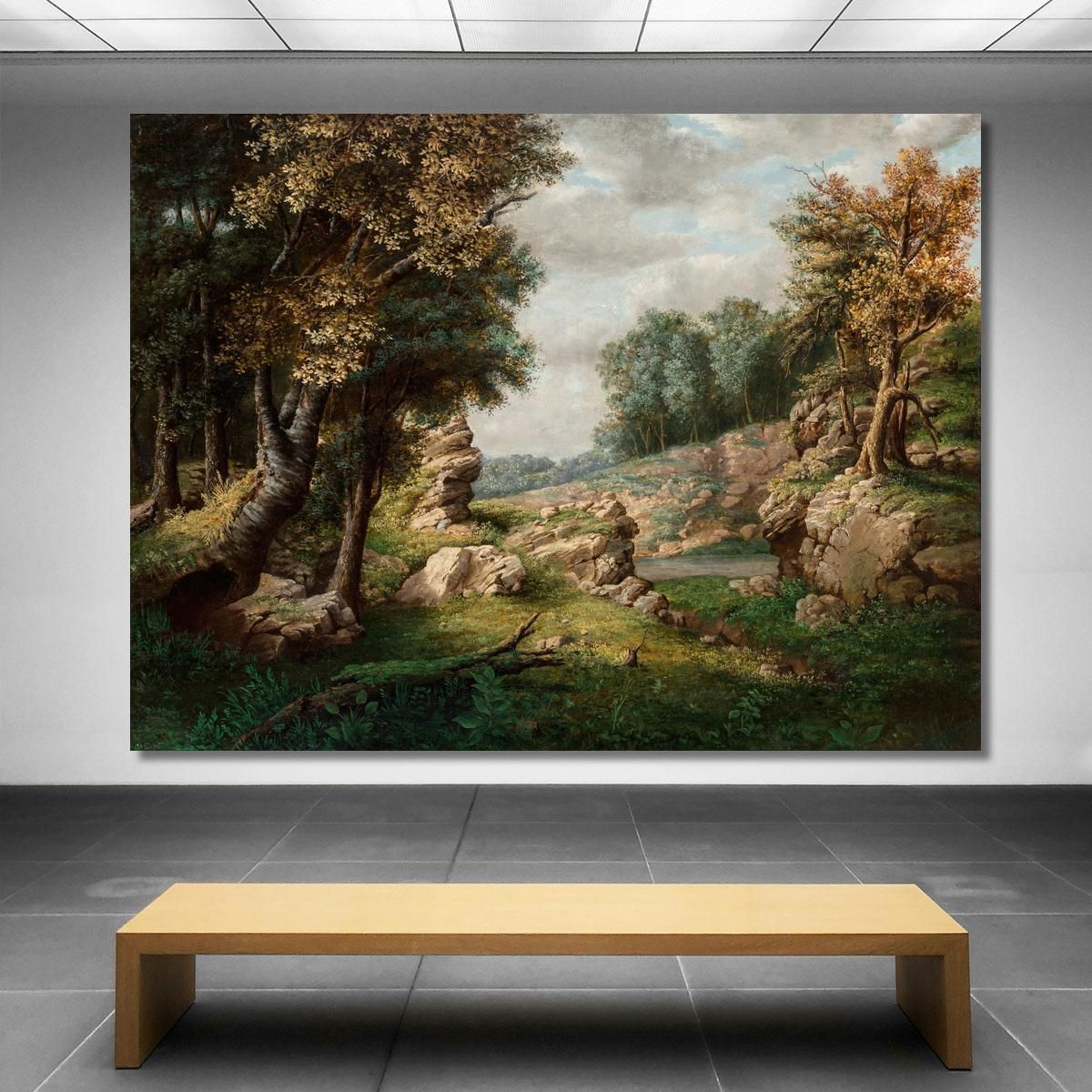 Rocky Dell Near The Village George Inness gin78 canvas print 