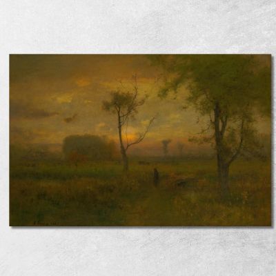 Sunrise George Inness gin85 canvas print 